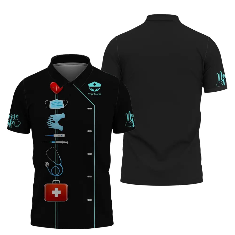 Women Shirt Nurse Life Nursing Shirts Sportwear Polo / S T-Shirt