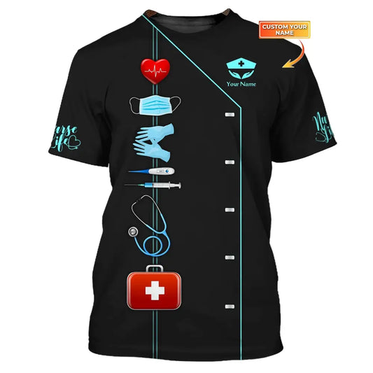 Women Shirt Nurse Life Nursing Shirts Sportwear T-Shirt / S