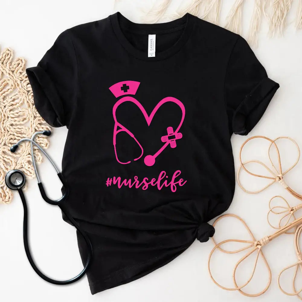 Women Shirt Nurse Life Nursing T-Shirt T-Shirt