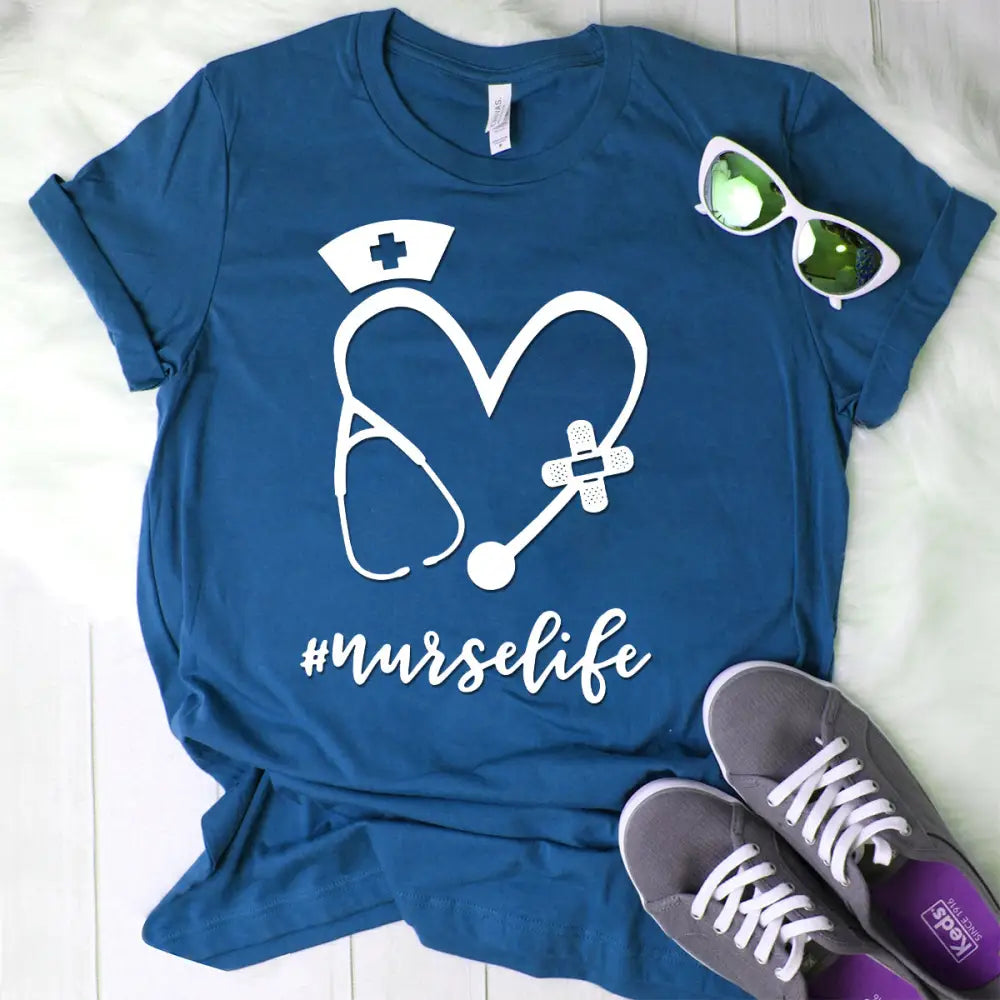 Women Shirt Nurse Life Nursing T-Shirt T-Shirt