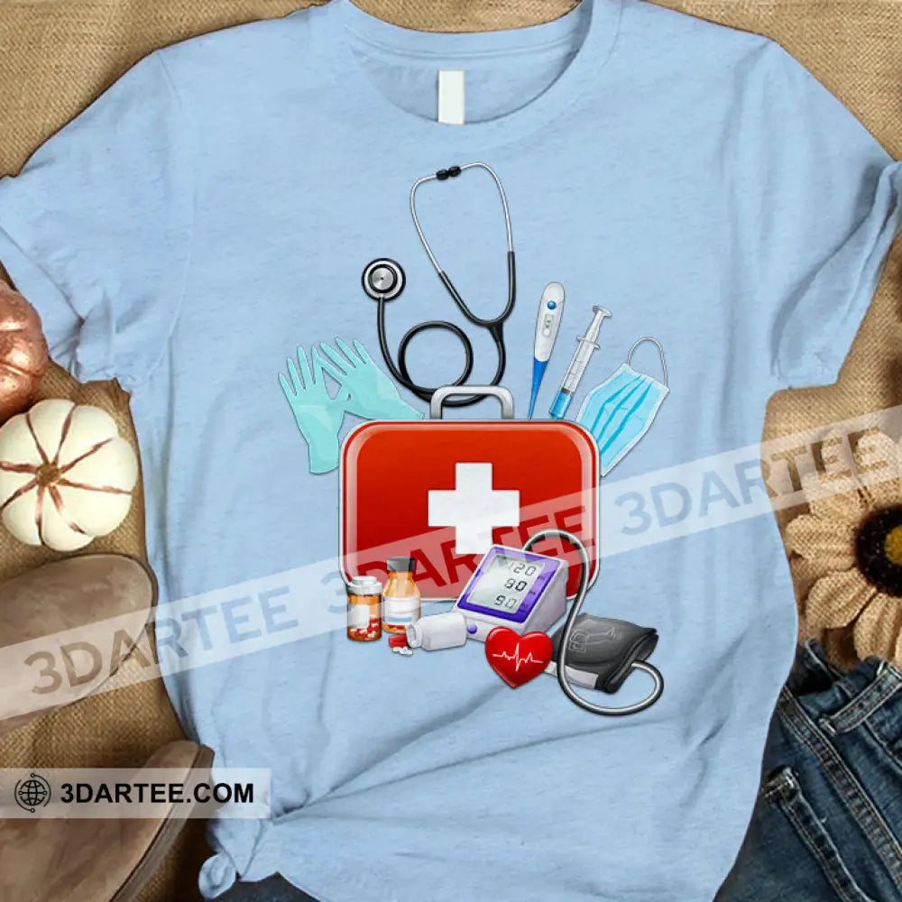 Women Shirt Nursing T-Shirt For Nurses T-Shirt / Blue S