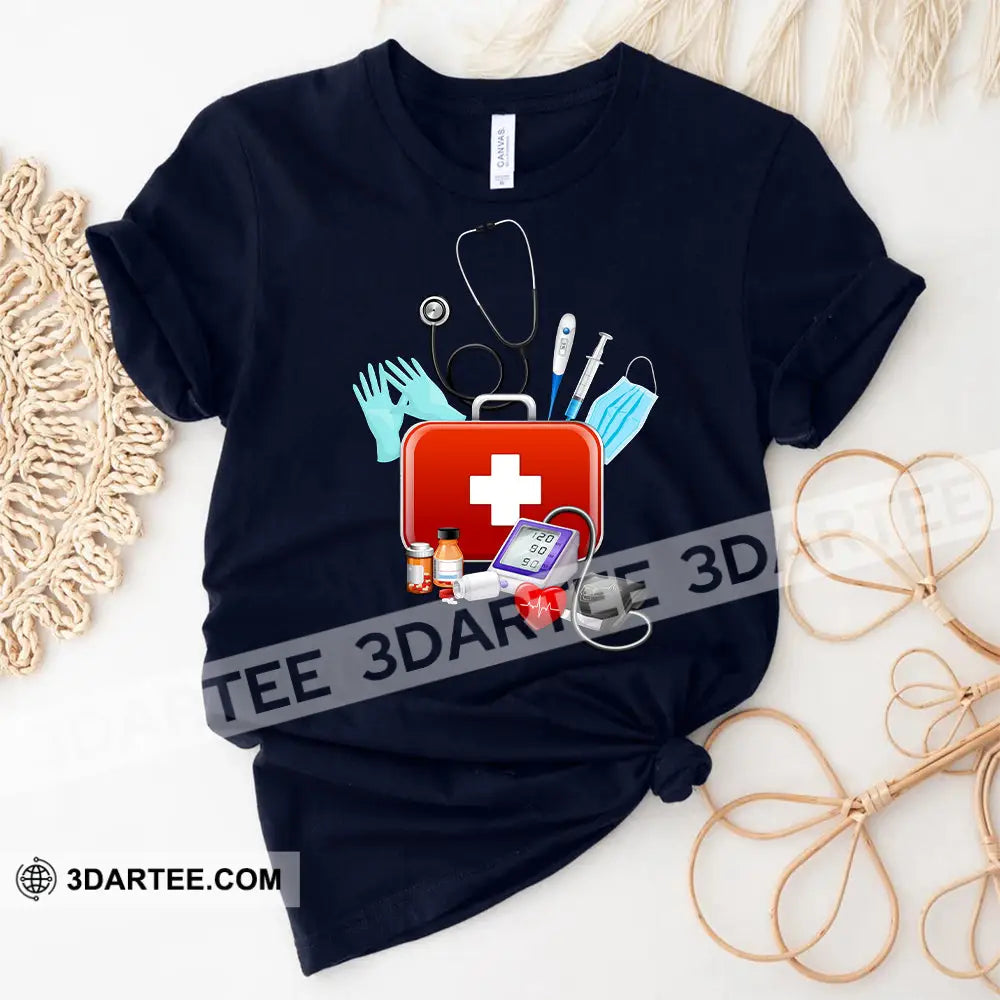 Women Shirt Nursing T-Shirt For Nurses T-Shirt / Dark Blue S