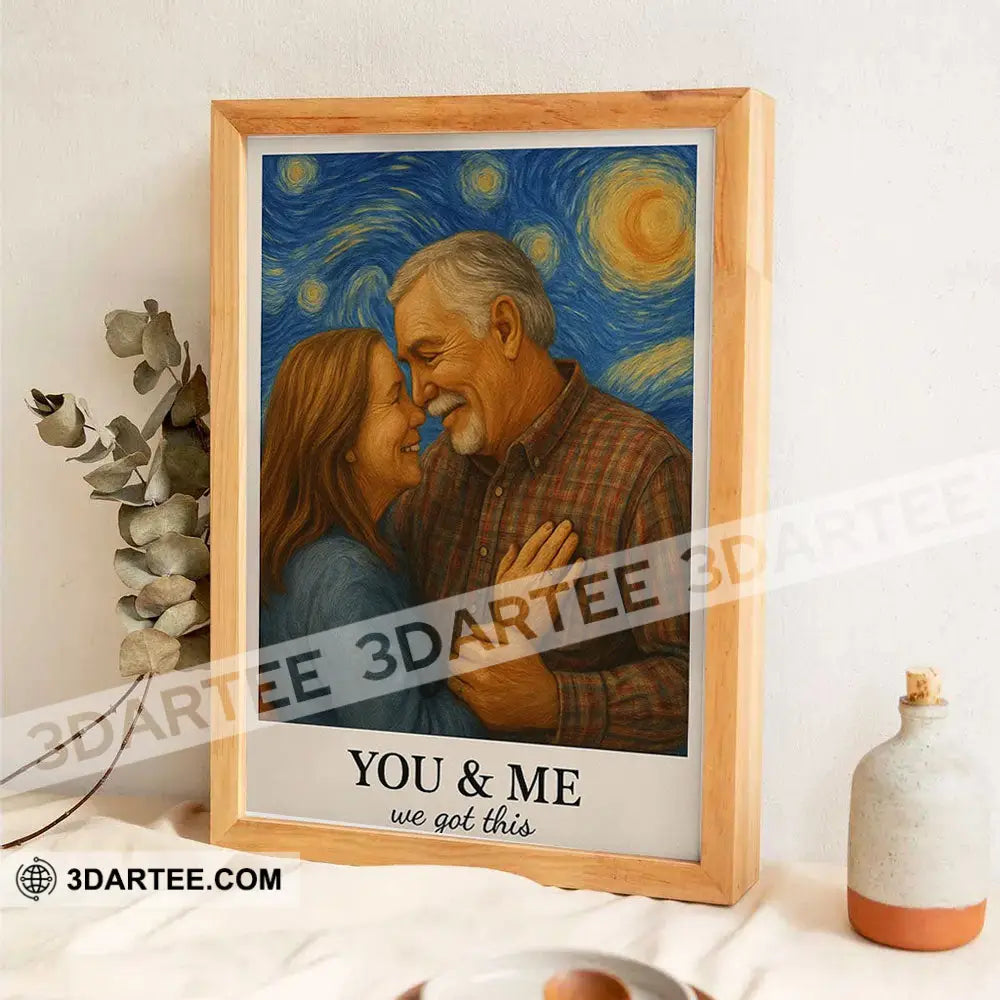 You & Me We Got This Couple Photo Couple Gift Personalized Canvas Personalized Poster