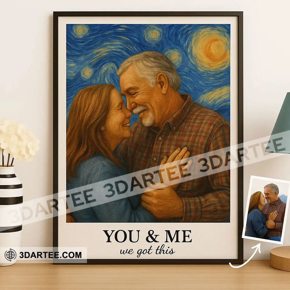 You & Me We Got This Couple Photo Couple Gift Personalized Canvas Personalized Poster